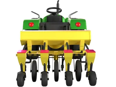 Tractor Seed Drill 3D model