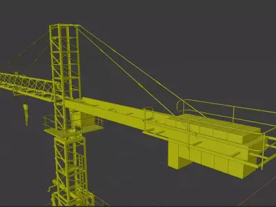 Crane 3d model construction 3D model