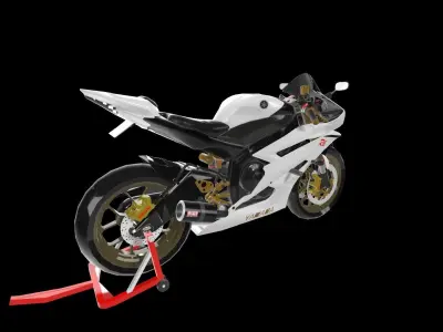 Yamaha YZF R6 2010 3D model