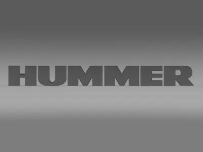 Hummer logo 3D model purchase