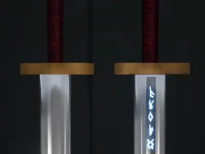 Viking Sword Free low-poly 3D model purchase
