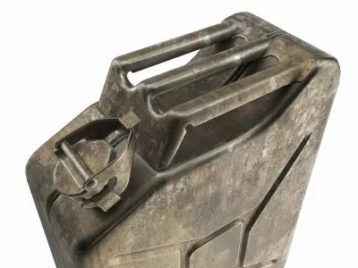 Classic metal jerry can 02 3D model