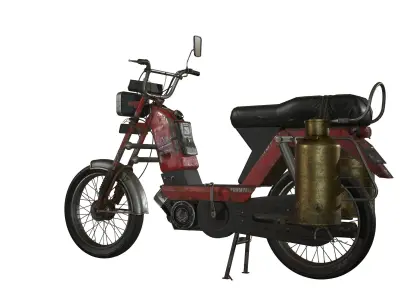 TVS XL Low Poly  Low-poly 3D model