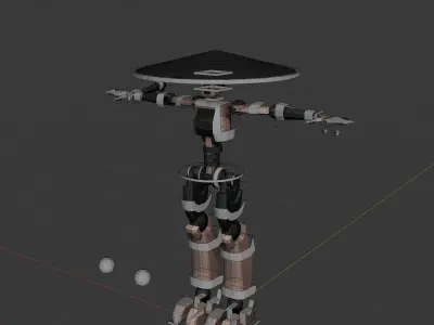 Robot Free low-poly 3D model order