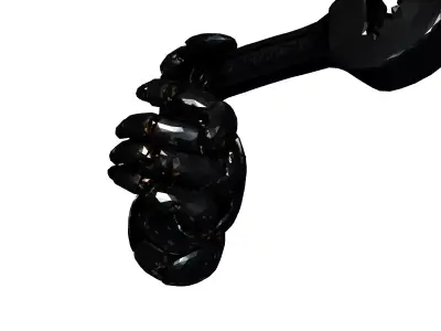 Robot Hand Holding Wrench 3D Model Low-poly 3D model