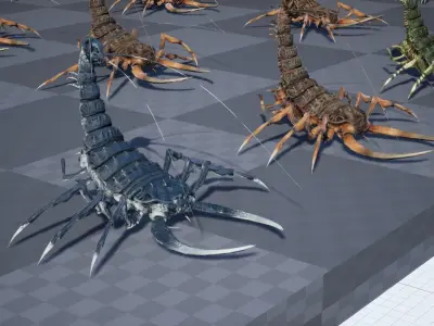 LandBug4 shrimp Low-poly 3D model