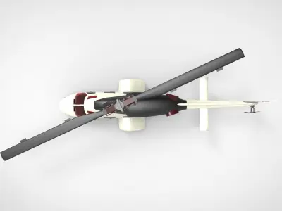 Bell 222 3D model buy