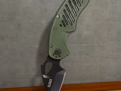 Modern Pocket Knife Military 3D model