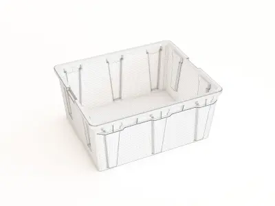 Plastic crate 38 3D model