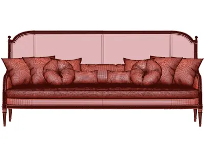 chairish french sofa art 395 3D model