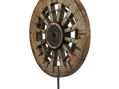 Antique Wheel 3D model
