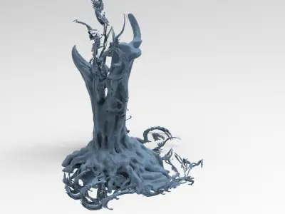 Dantes hell roots tree 1  3D model