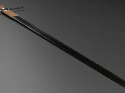 William Wallace Sword Low-poly 3D model