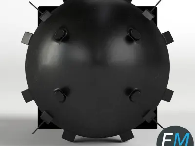 Fat Man nuclear bomb 3D model