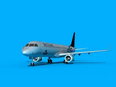 Embraer Emb-190 Sky Team 3D model