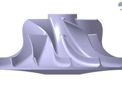 Turbocharger Rotor Free 3D model
