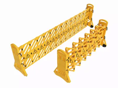 Expandable Safety Barrier Set 3D model