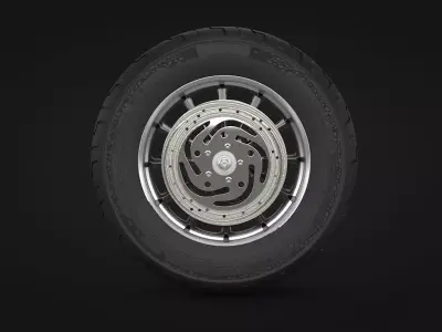 Motorcycle Rear Wheel 3D model purchase