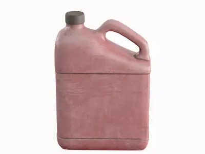 Plastic Jerrycan Set Low-poly 3D model