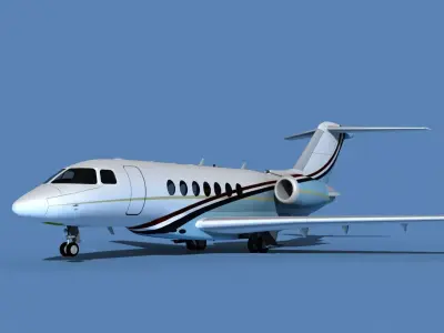 Hawker Siddley 4000 V09 3D model