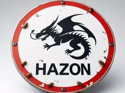 Distressed Dragon Target Shield Low-poly 3D model