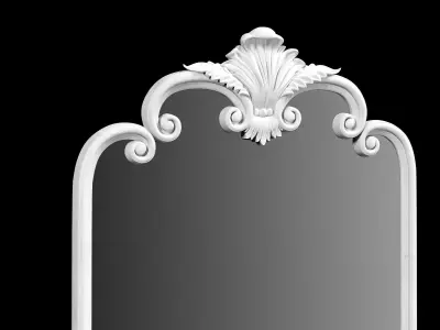 Palazzo Mirror WhiteWood 3D model