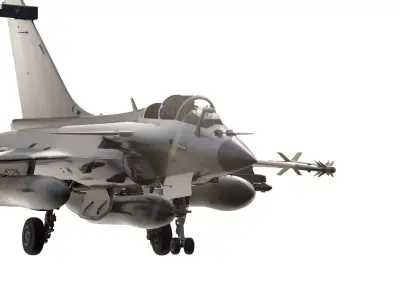 Dassault Rafale with interior 3D model