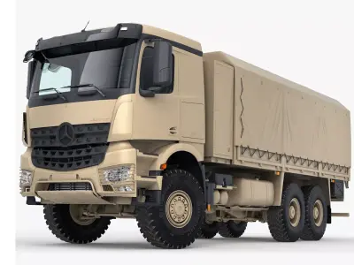Mercedes Army Truck 6X6 3D model