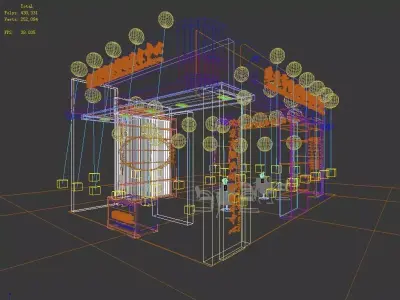 Exhibition - Area -6X9-3DMAX2009-030 3D model