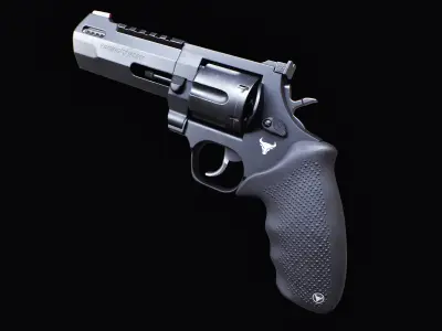 Taurus Raging Hunter 44 Mag Low Poly PBR  Revolver - FPS Weapon  Low-poly 3D model