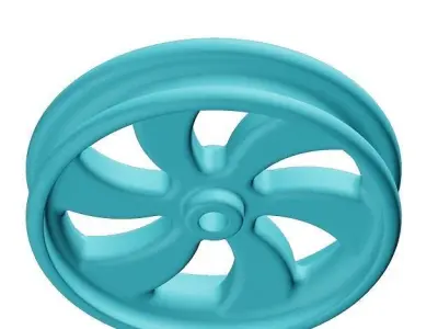 Plastic Wheel Rim 3D model