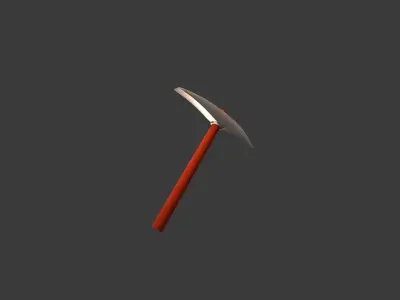 Pick axe 3D model Low-poly 3D model