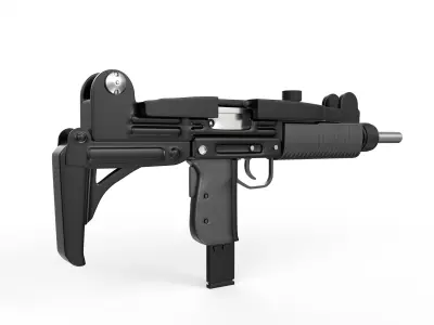Uzi Q gun 3D model