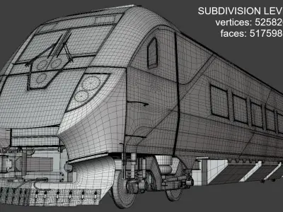 Canadian trains 3D Model Pack