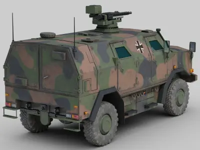 Dingo 2 Armored Car 3D model