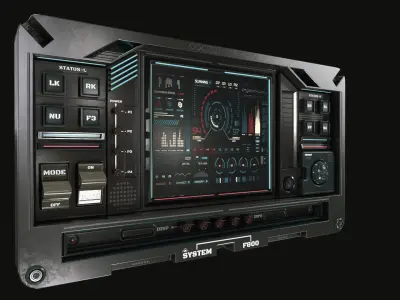 control panel 3D model 3