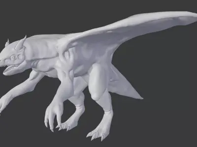 HighPoly Insect Dragon 3D model