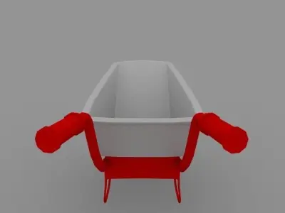 Wheelbarrow Free low-poly 3D model by Leanshu