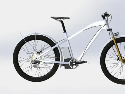 electric bicycle 3D model 5