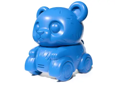 Panda Car toy 3D print model