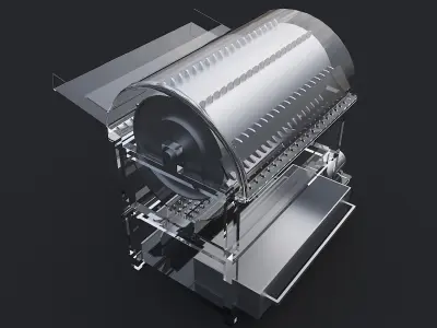 Grain thresher 3D model
