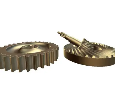 mechanical gears  3D model