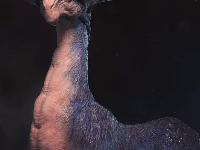 Giant Deerdon Low-poly 3D model