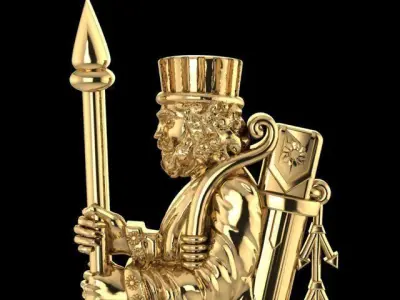 pendant Achaemenid soldier 3D print model