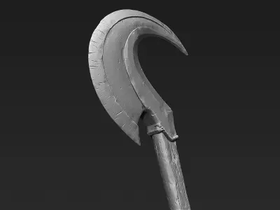 Zbrush Battle Axe 05 3D model