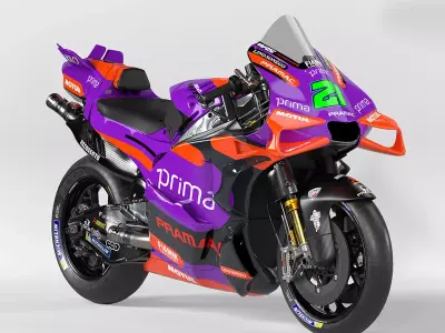 Pramac Ducati MotoGP Low-poly 3D model