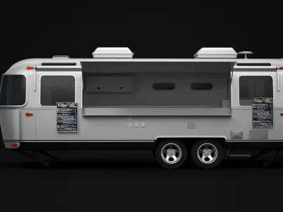 Airstream Food Truck 3D model purchase