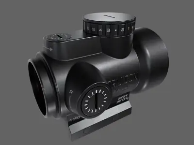 Scope-Trijicon-Red Low-poly 3D model