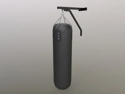 PBR Gym Punching Bag Low-poly 3D model