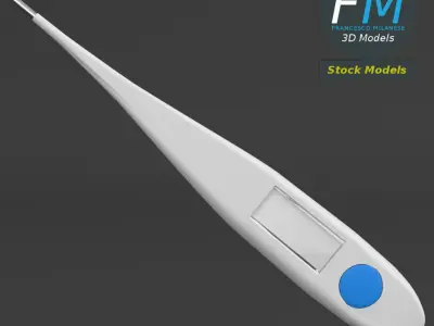 Digital thermometer 3D model